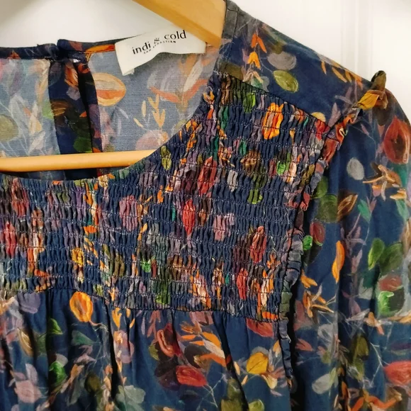 Indi & Cold Anthropologie Floral Blouse - Picture 2 of 7
